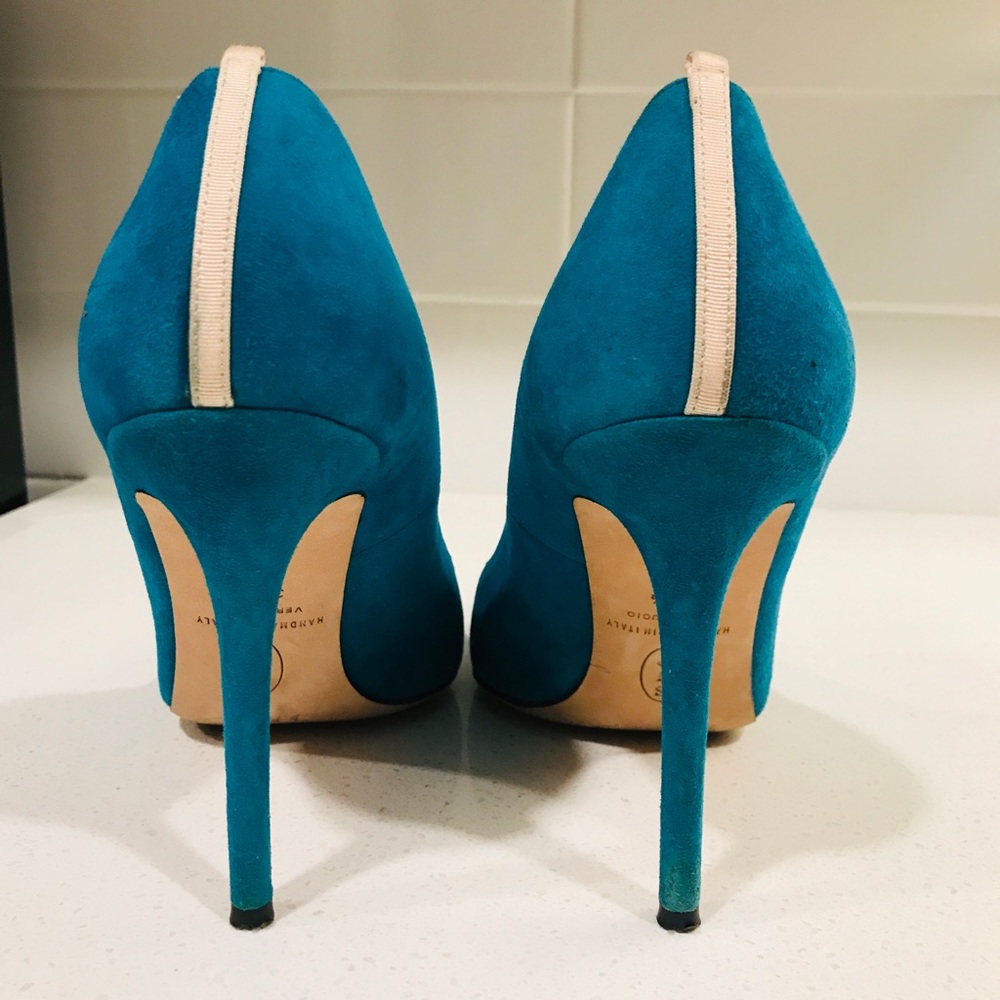 SJP Teal Suede Shoes